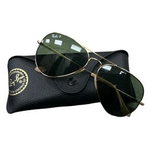 Ray Bans Women’s Sunglasses Polarized Aviator Metal #RB3689